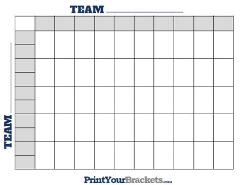 Progressive 50 Squares Pool Template Example