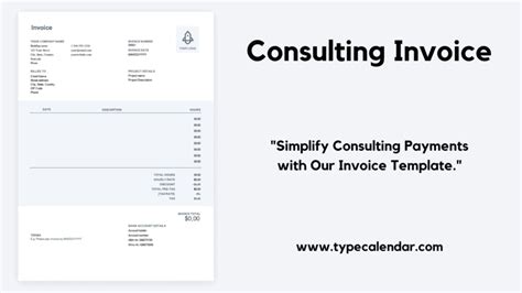 Project-Based Consulting Invoice Template Example