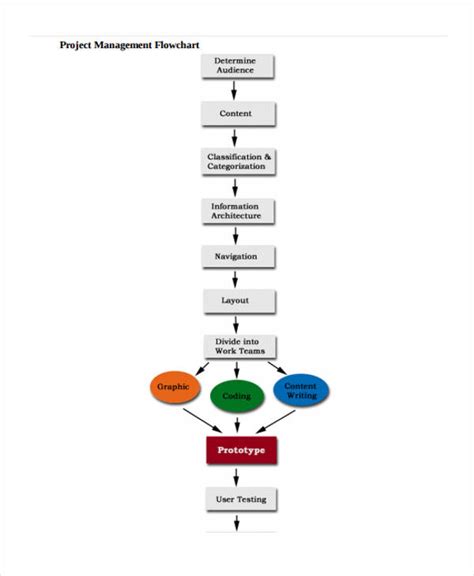 Project Management Flow Chart Example 7