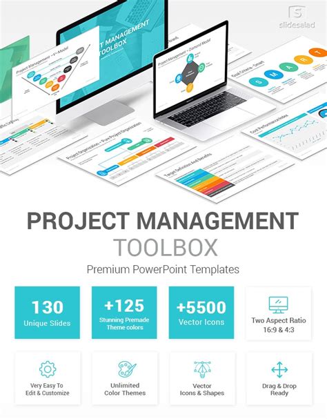 project management powerpoint template design