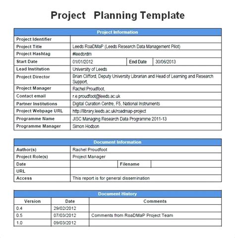 Project Management Site Template