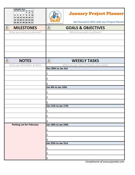 Project Planning Template Download