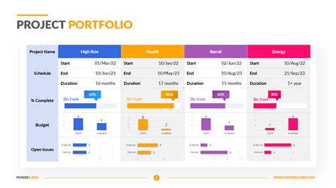 Project Portfolio Template with Charts