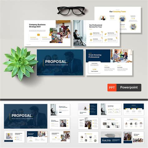 Project Proposal PowerPoint Template Cover Slide