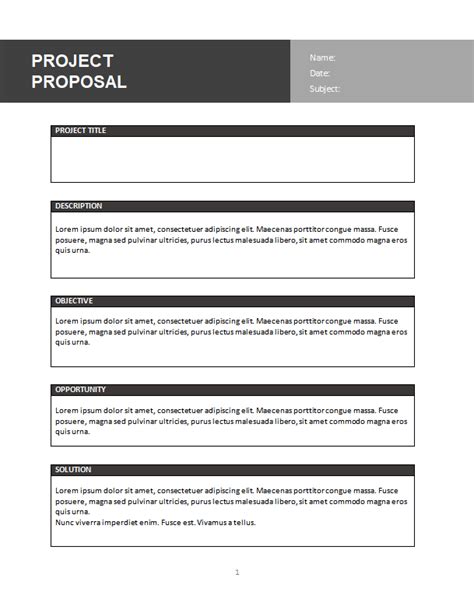 Project Proposal Template