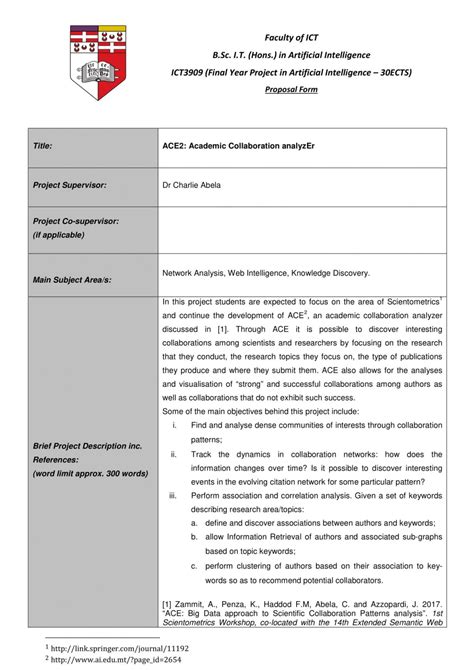 Project Proposal Template PDF