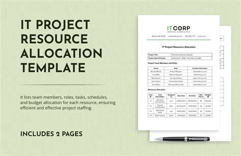 Project Resource Allocation Template