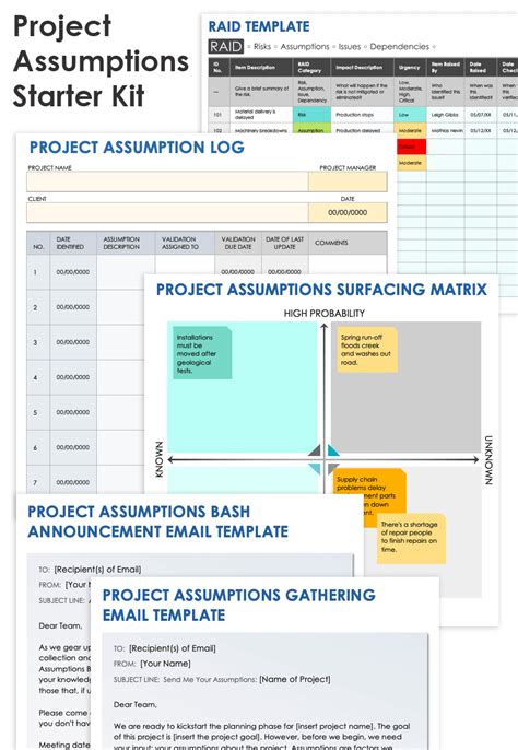 Project Risks and Assumptions Template