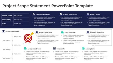 Project Scope Statement Template Powerpoint