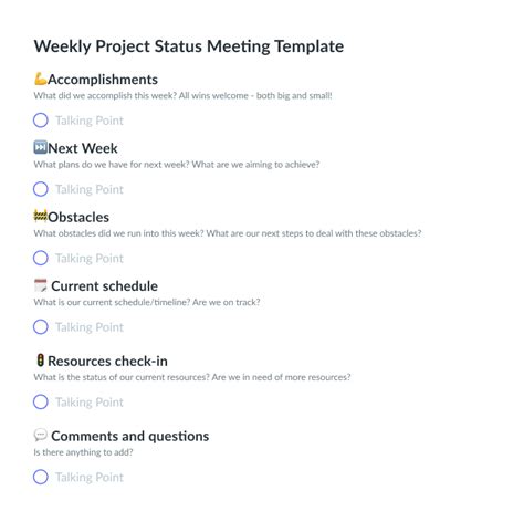 Project Status Meeting