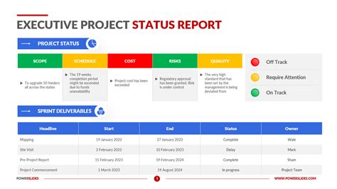 Project Status Report Template Gallery Image 1