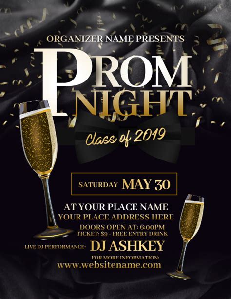 Prom Flyer Design Template