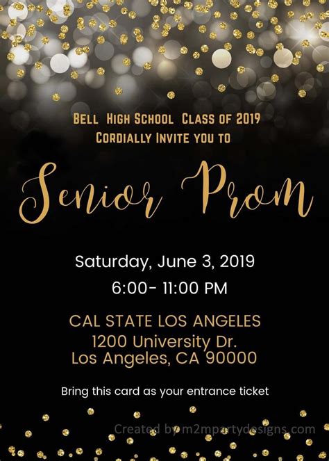 Prom Invitation Design