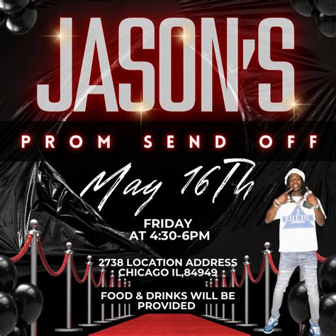 Prom Send Off Invitation Designs