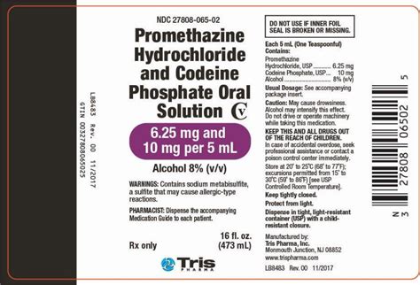 Promethazine Codeine Ingredients