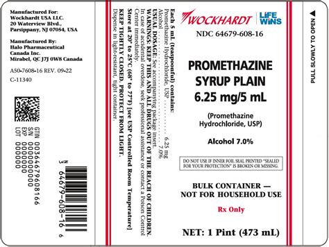 Promethazine Codeine Label