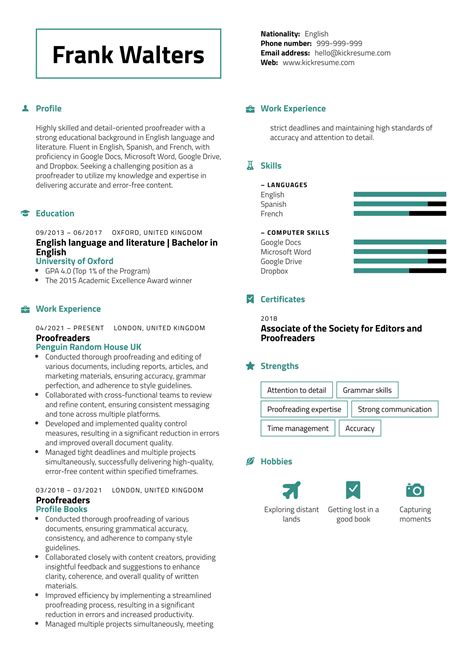 Proofread Resume