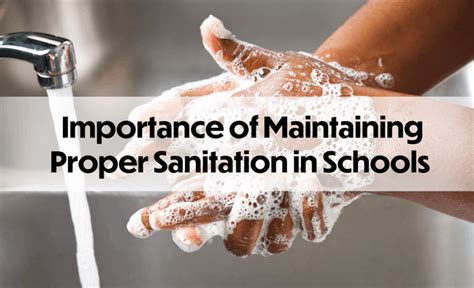 Importance of proper sanitation and hygiene