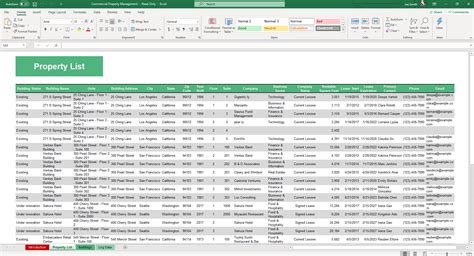 Property Management Excel Template 4