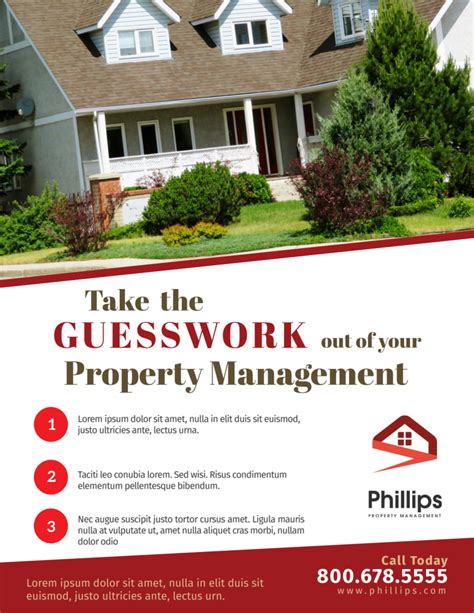 Customizable Property Management Flyer Template