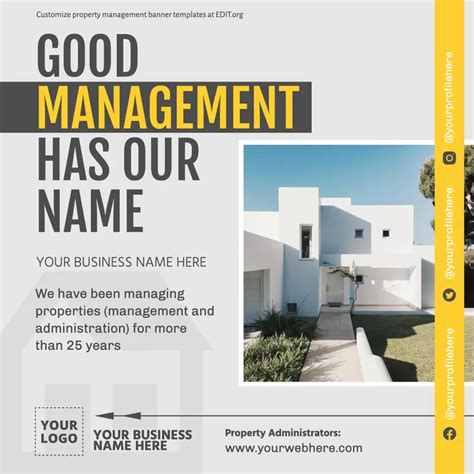 Example of a Property Management Flyer Template