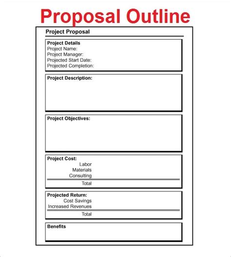 Proposal Outline Template