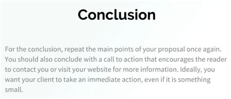 Proposal Template Conclusion 7