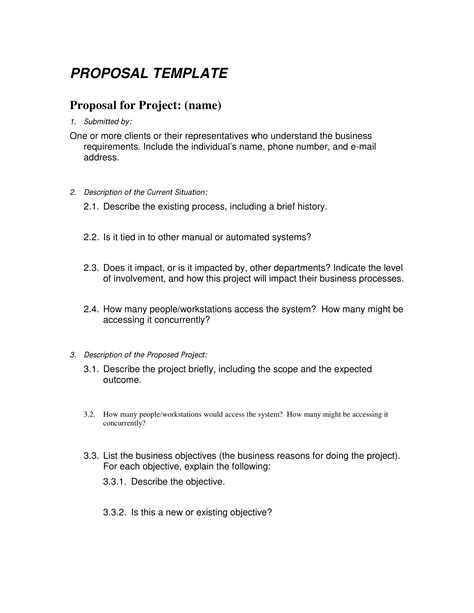 Proposal Template Example PDF