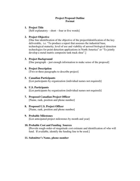 Proposal Template Outline 9