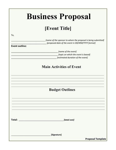 Business Proposal Templates