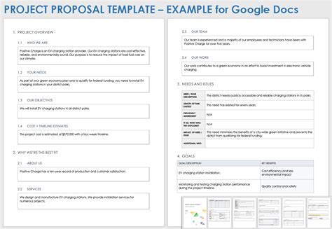 Proposal Templates Google Docs