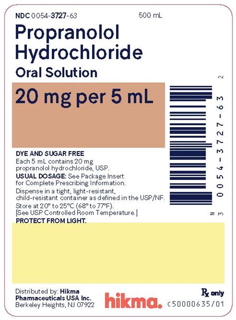 Propranolol use in children and adolescents