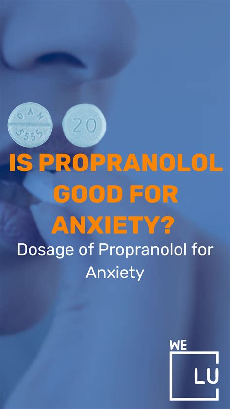 Propranolol for anxiety