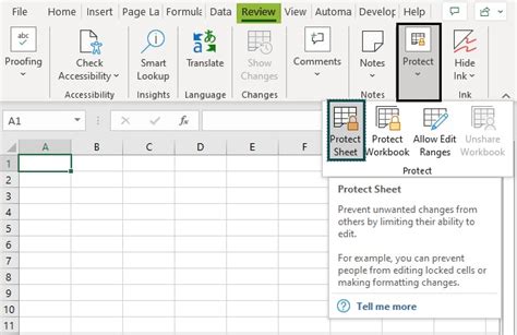 Protect Excel Sheets