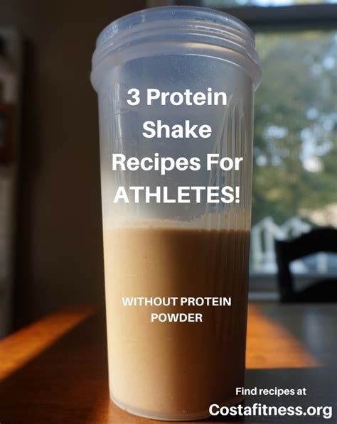 Protein shake for athletes