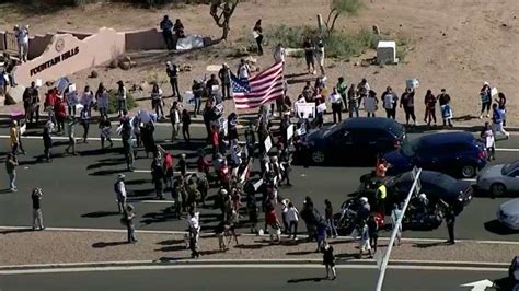 Protesters at Trump rally at ASU