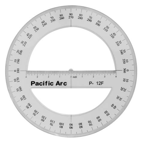 A printable protractor 360 is a circular protractor that allows you to measure angles with ease and precision