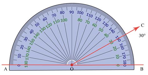 Types of angles that can be measured with a protractor