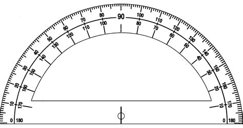 Protractor Ruler Template