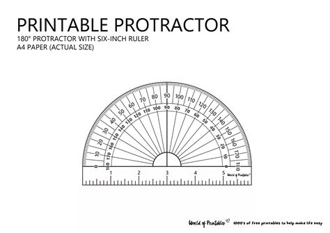 Protractor Template 1