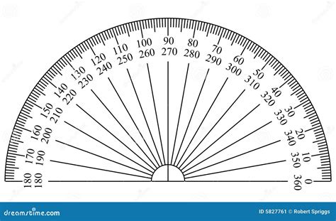 Protractor Template 4