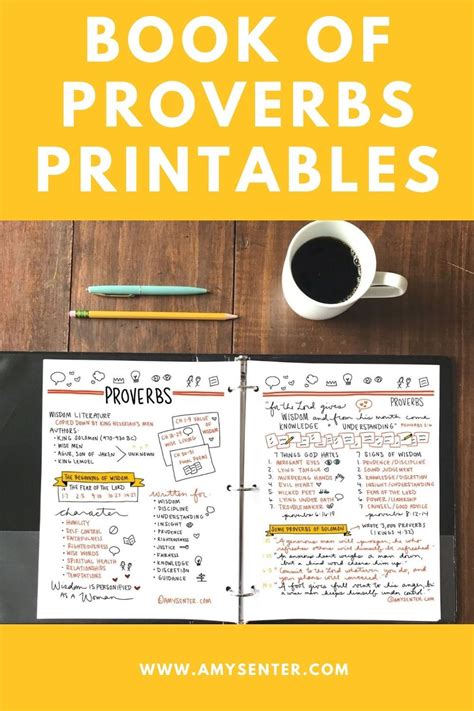 Example of Proverbs Bible Study Printable