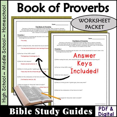 Proverbs Bible Study Questions