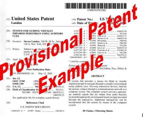 Provisional Patent Template Content