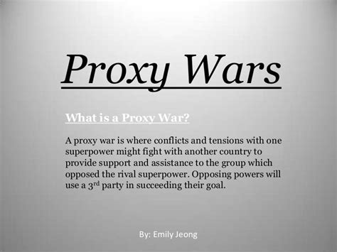 Proxy War in Sudan