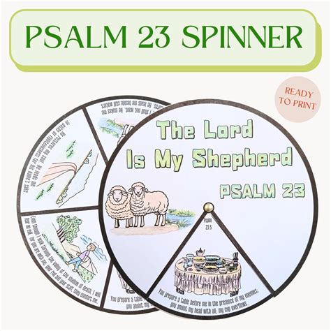 Psalm 23 Craft Printables For Kids