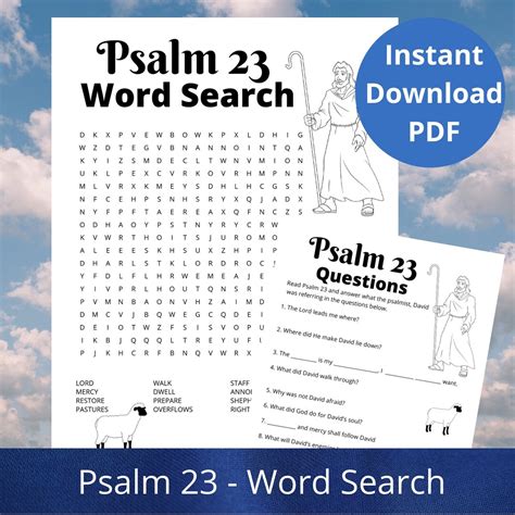 Psalm 23 Word Search