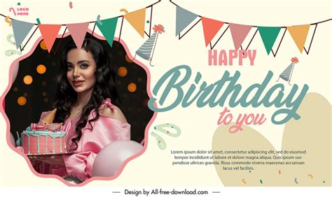 PSD Birthday Card Template Designs Free Download Gallery 4