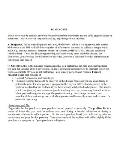 Psychiatric SOAP Note Template Comprehensive 9