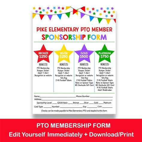 PTA Membership Flyer Template 10